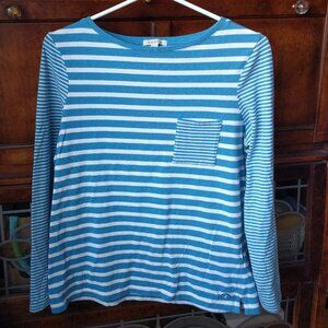 Beautiful Barbour Striped Blue & White Top